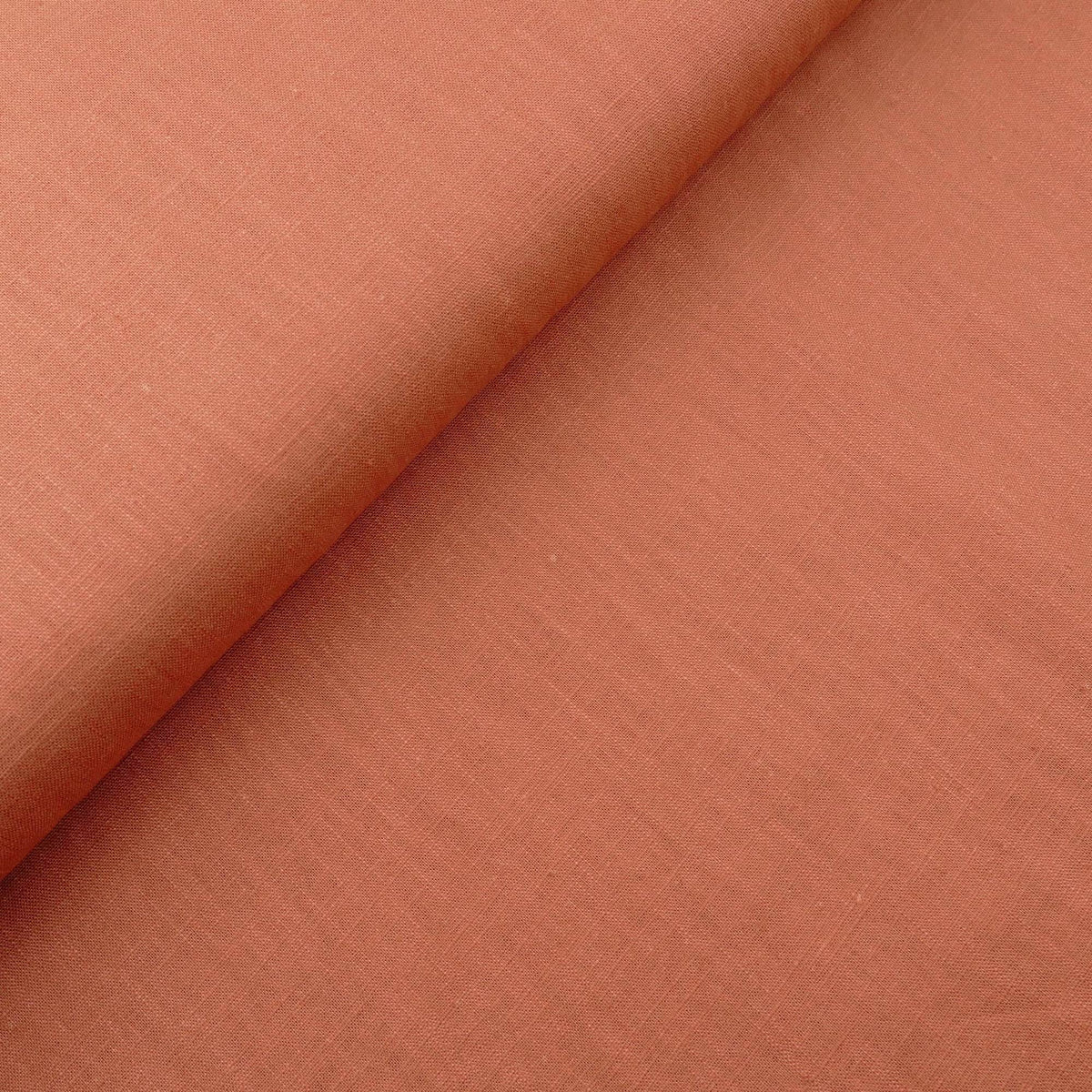 soft washed pure flax linen 8oz dressmaking fabric Cognac