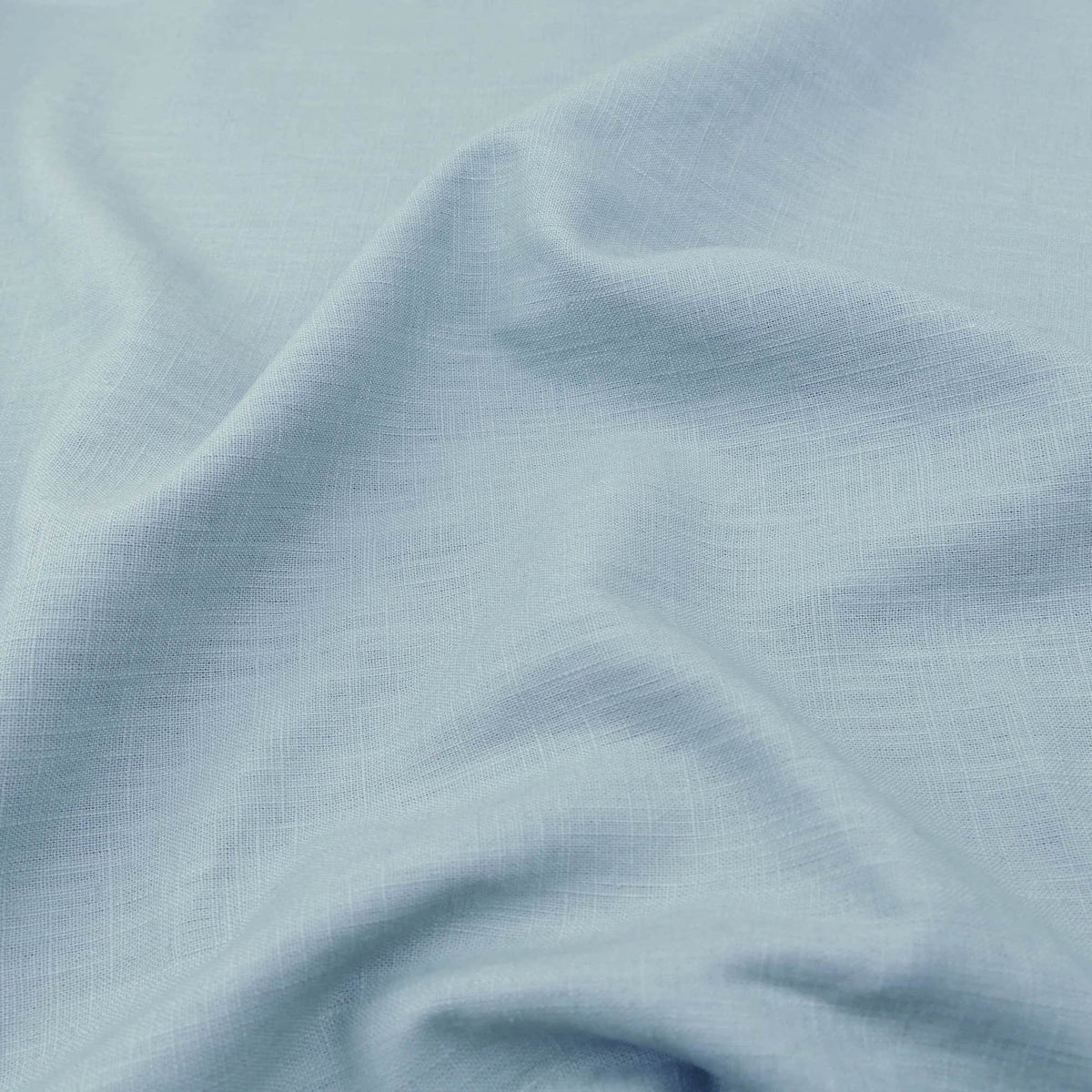 soft washed pure flax linen 8oz dressmaking fabric Light Blue