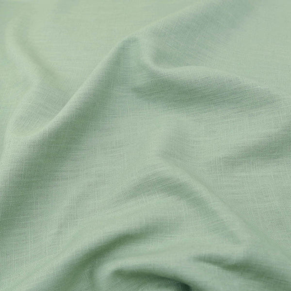 soft washed pure flax linen 8oz dressmaking fabric Mint