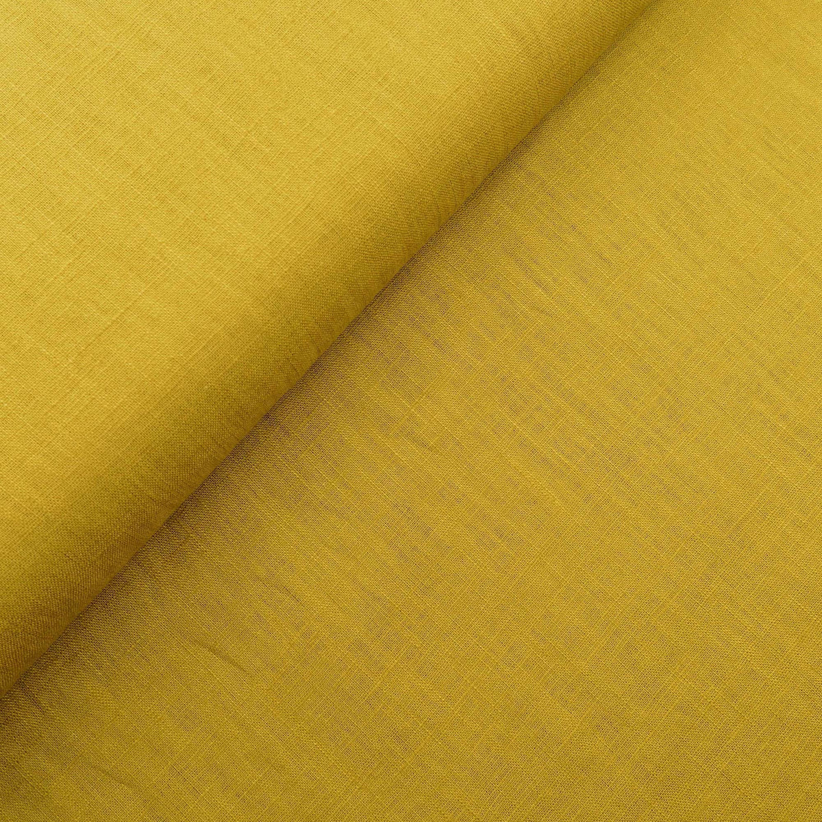 soft washed pure flax linen 8oz dressmaking fabric Mustard Gold