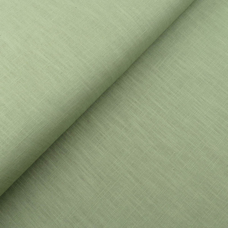 soft washed pure flax linen 8oz dressmaking fabric Old Green