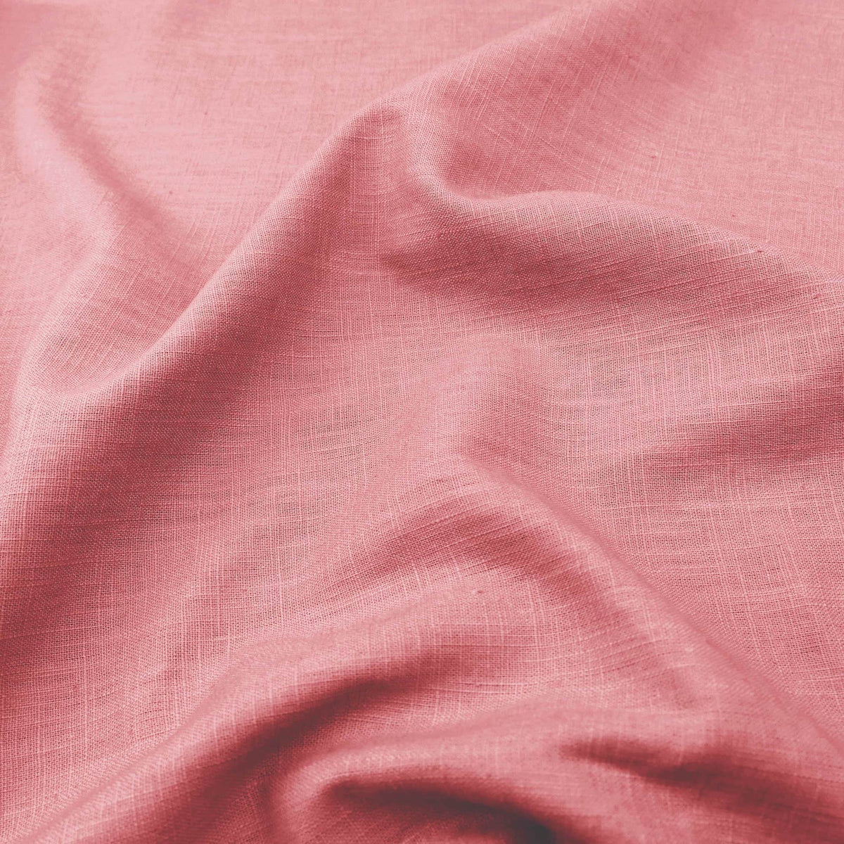 soft washed pure flax linen 8oz dressmaking fabric Old Rose