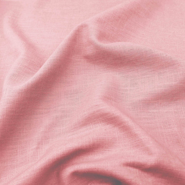 soft washed pure flax linen 8oz dressmaking fabric Rose