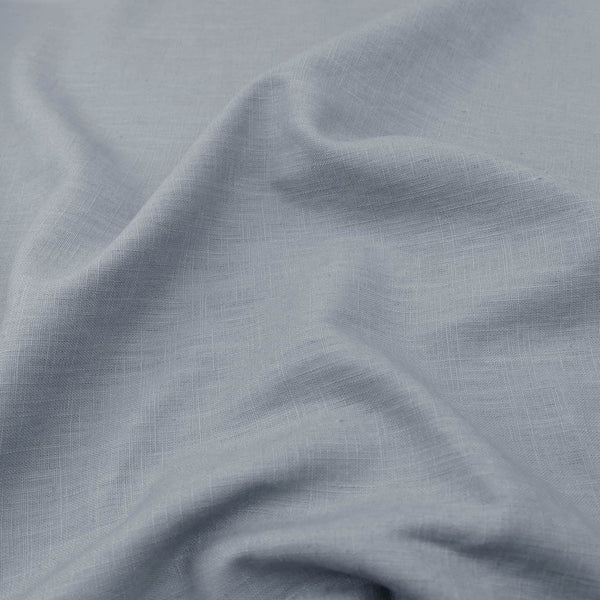soft washed pure flax linen 8oz dressmaking fabric Silver