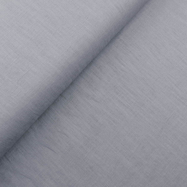 soft washed pure flax linen 8oz dressmaking fabric Silver