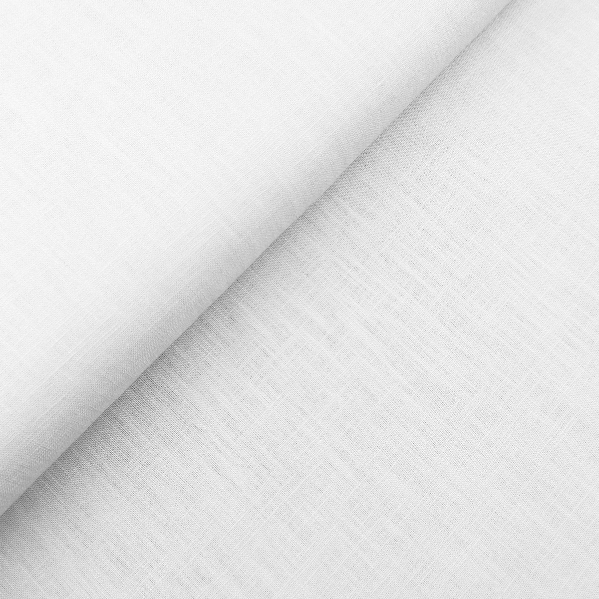 soft washed pure flax linen 8oz dressmaking fabric White