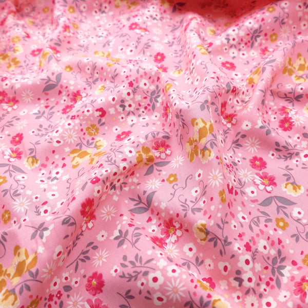 light woven pure cotton dressmaking women fabric Pink fabric shops