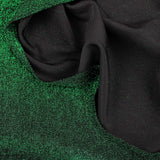 sparkling glitter stretch lurex jersey dressmaking women fabric Green