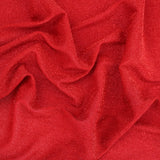 sparkling glitter stretch lurex jersey dressmaking women fabric Red tencel fabric