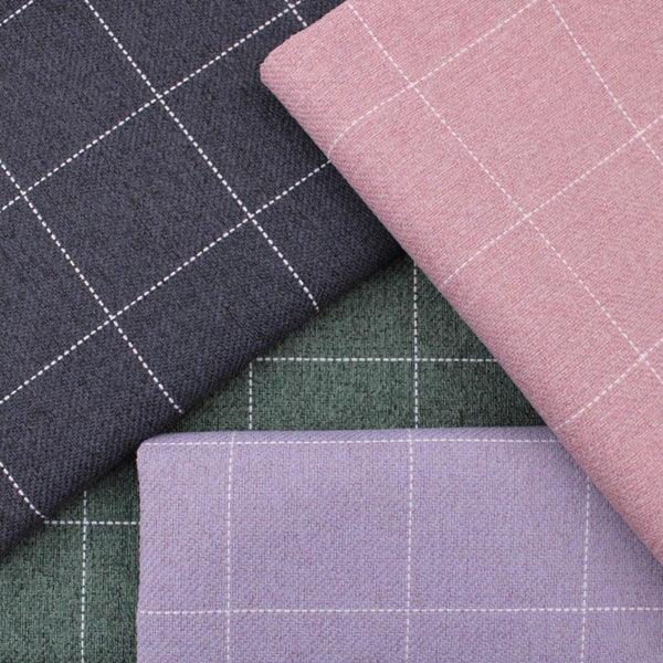 linen texture durable plain weave upholstery fabric Denim Blue