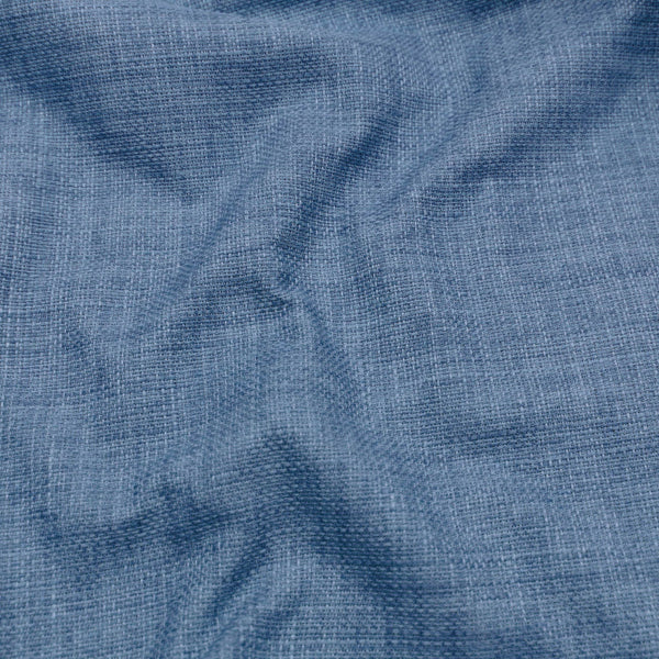 soft linen look durable heavy furnishing fabric Airforce