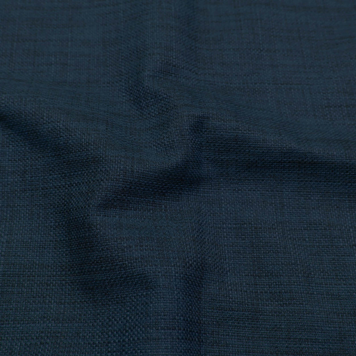soft linen look durable heavy furnishing fabric Prussian Blue