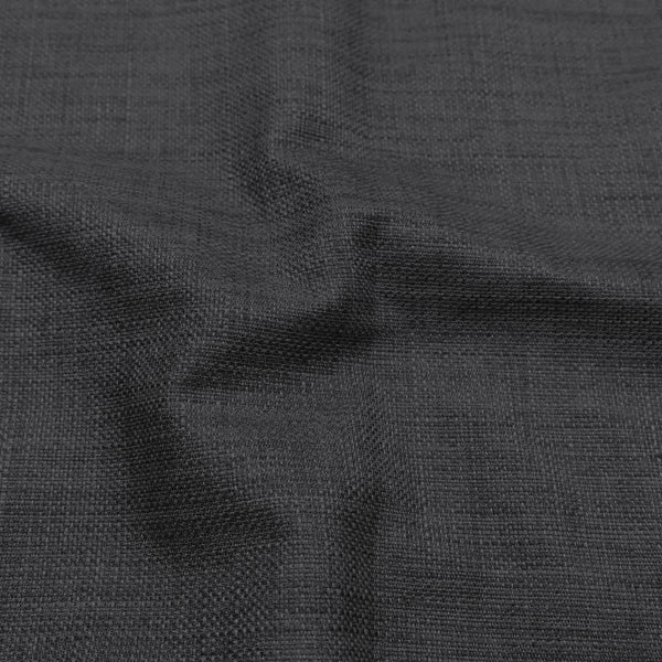 soft linen look durable heavy furnishing fabric Slate