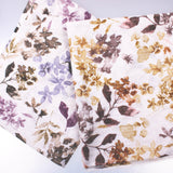 soft lightweight embroidered cotton fabric Beige