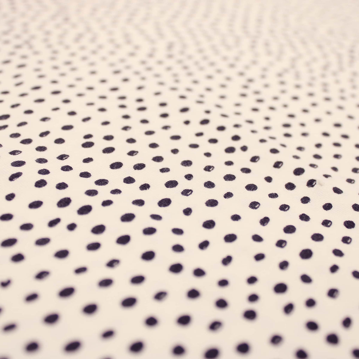 Black Spots and Dots Cotton Jersey Print Dressmaking Fabric Material Kids OEKO TEX Jersey Stretch spandex Nightwear Pyjamas dots polka Knit White