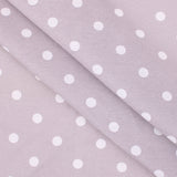 polka dot coated cotton in grey