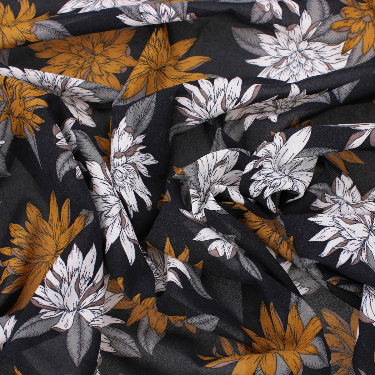 lightweight chiffon dress women fabric Brown White