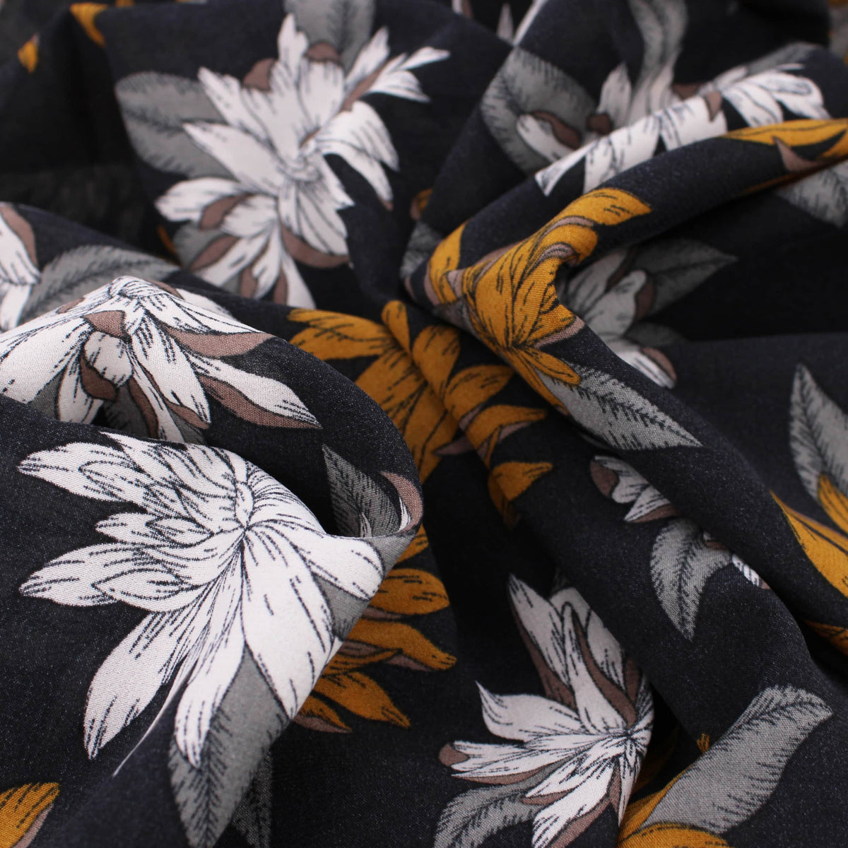 lightweight chiffon dress women fabric Brown White