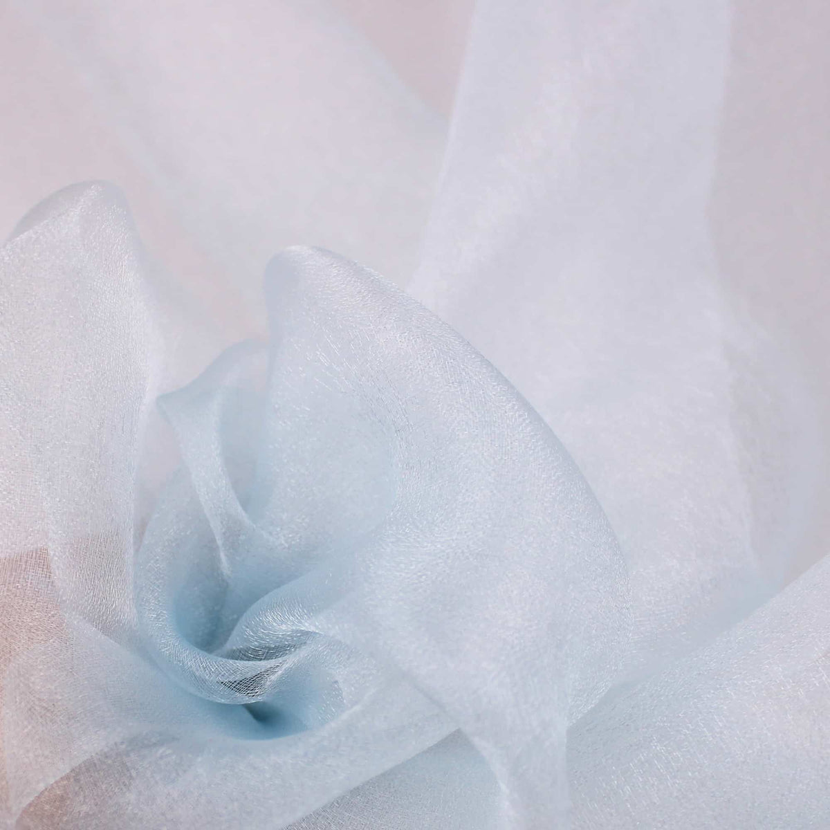 shimmery lightweight see through chinese organza fabric Turquoise