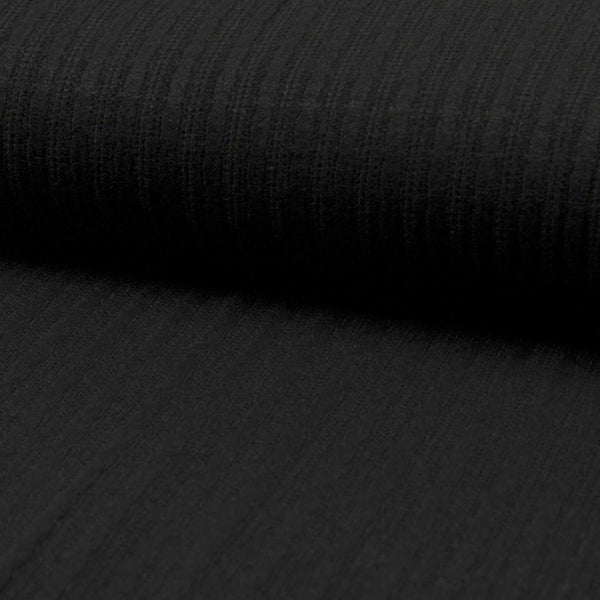 soft knitted rayon women kids dressmaking fabric Black