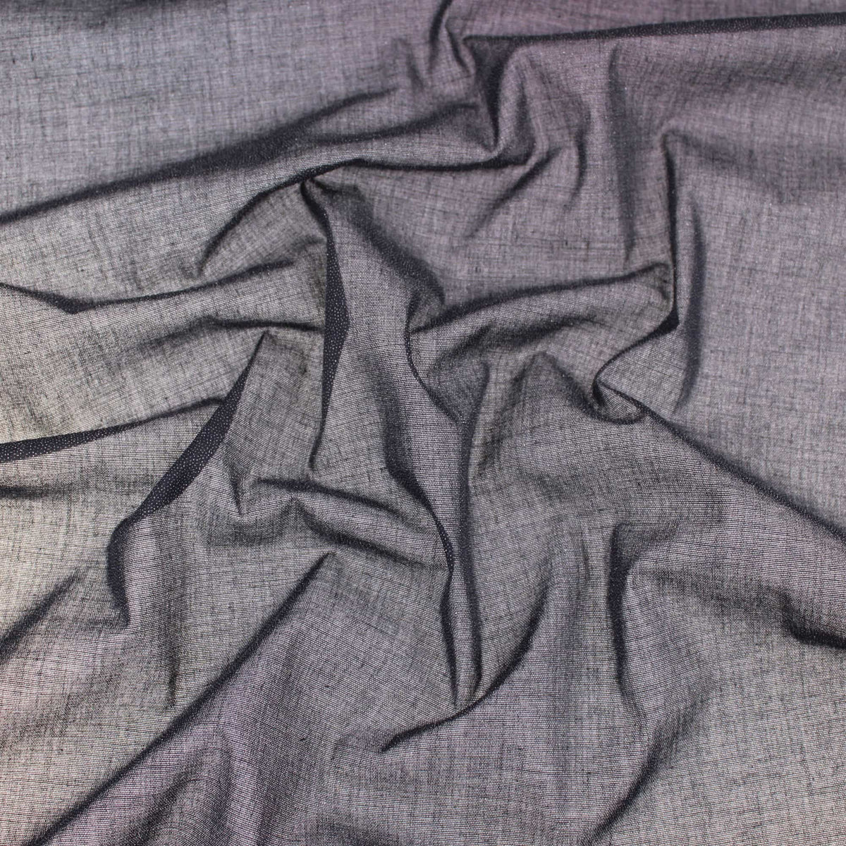 lightweight adhesive iron-on interfacing fabric support cotton Black