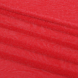 stretch lightweight see through shimmer lurex nylon mesh fabric Red