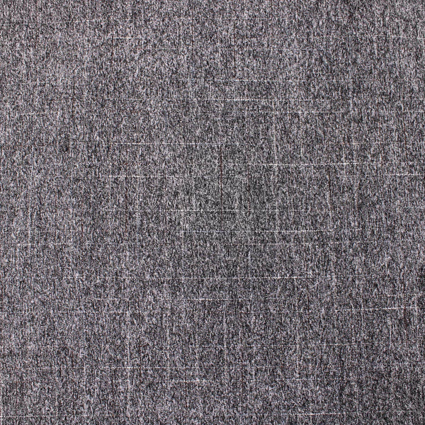 Smooth upholstery furnishing chenille fabric in criss cross pattern Charcoal
