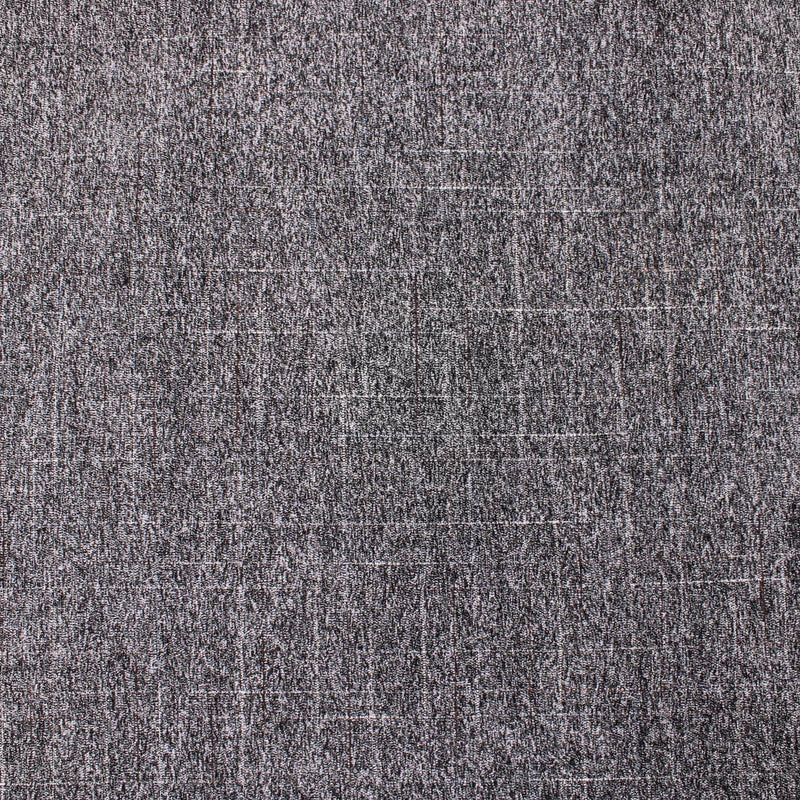 Smooth upholstery furnishing chenille fabric in criss cross pattern Charcoal