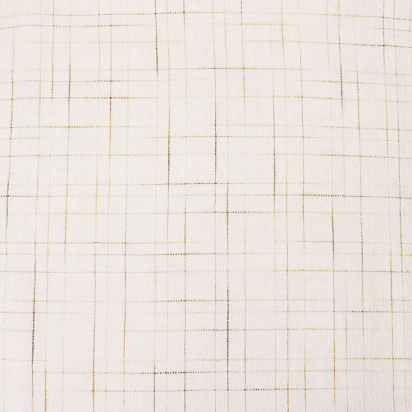 Smooth upholstery furnishing chenille fabric in criss cross pattern Cream Gold