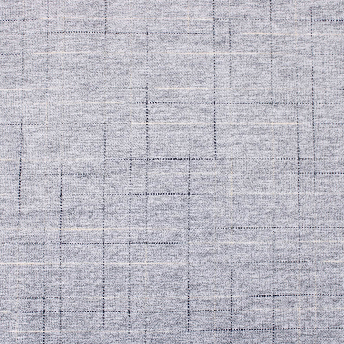 Smooth upholstery furnishing chenille fabric in criss cross pattern Light Grey