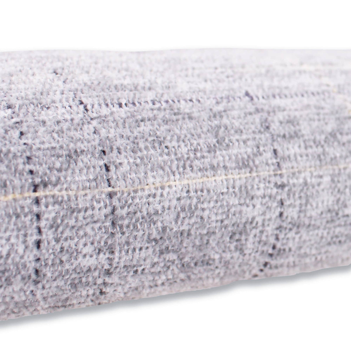 Smooth upholstery furnishing chenille fabric in criss cross pattern Light Grey