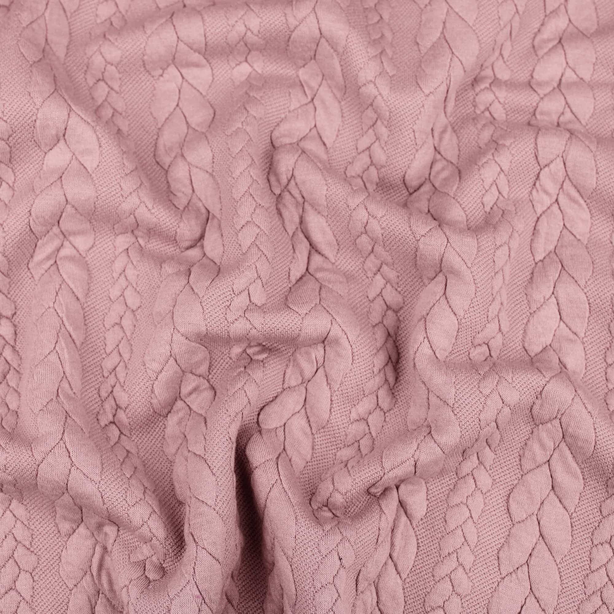 Cable Knit Jacquard Jersey - Aqua – Sew Sew Sew