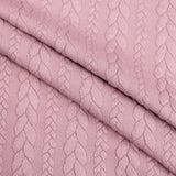 Braid Cable Knit Jersey cardigan sweater Jacquard jumper fabric material Nude