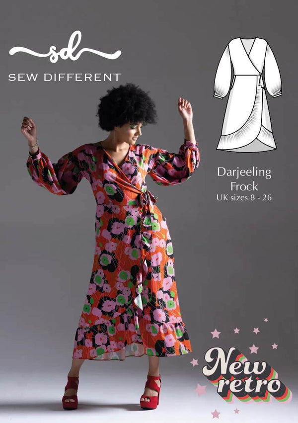 Darjeeling Frock Sewing Pattern Sew Different Dress Project Clothing Dressmaking New Fabric By Sew Different