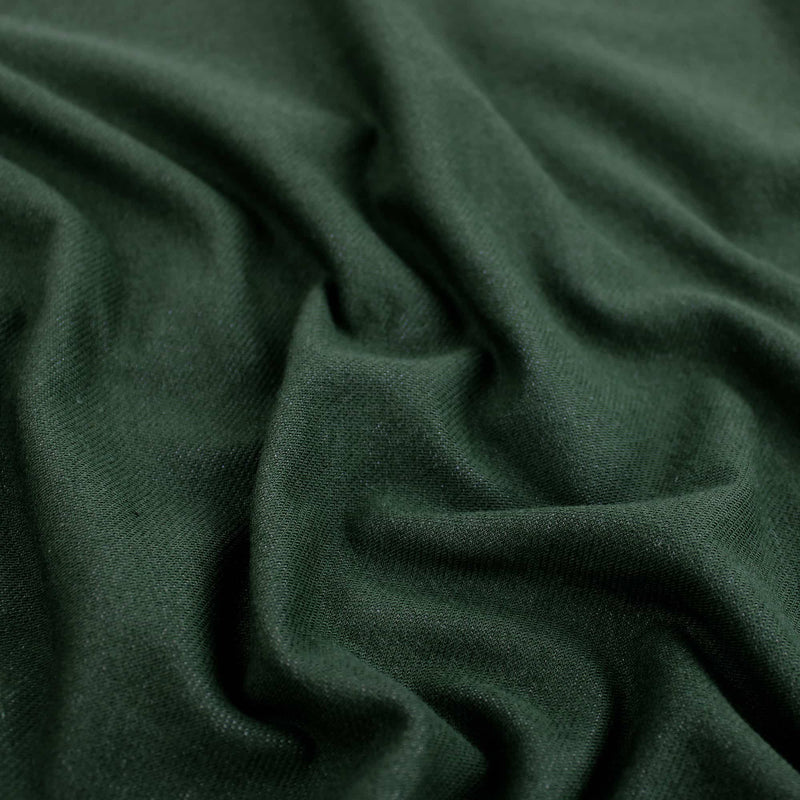 Soft stretch cotton knit dressmaking women men children craft fabric Green