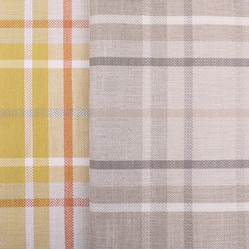 plain weave check upholstery fabric Grey