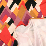 printed single stretch knit viscose rayon fabric Multicoloured