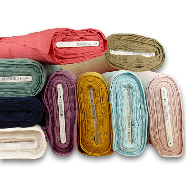 100% cotton double gauze solid colour soft fabric Auburn