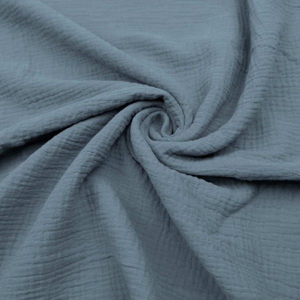 Double Gauze Plain Pure Cotton - Bondi Blue