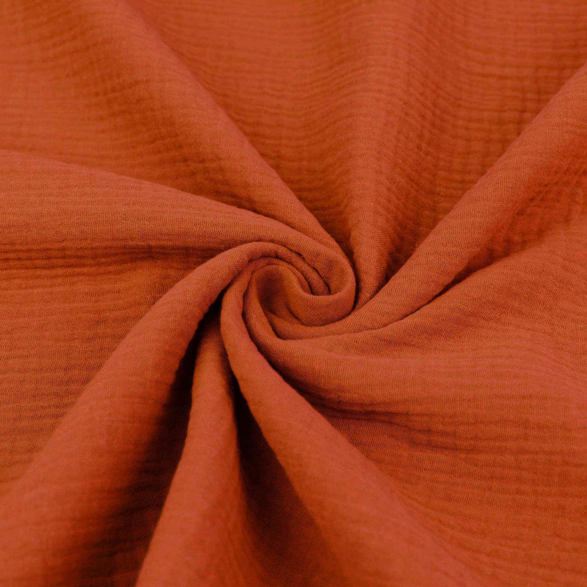Double Gauze Plain Pure Cotton - Burnt Brick