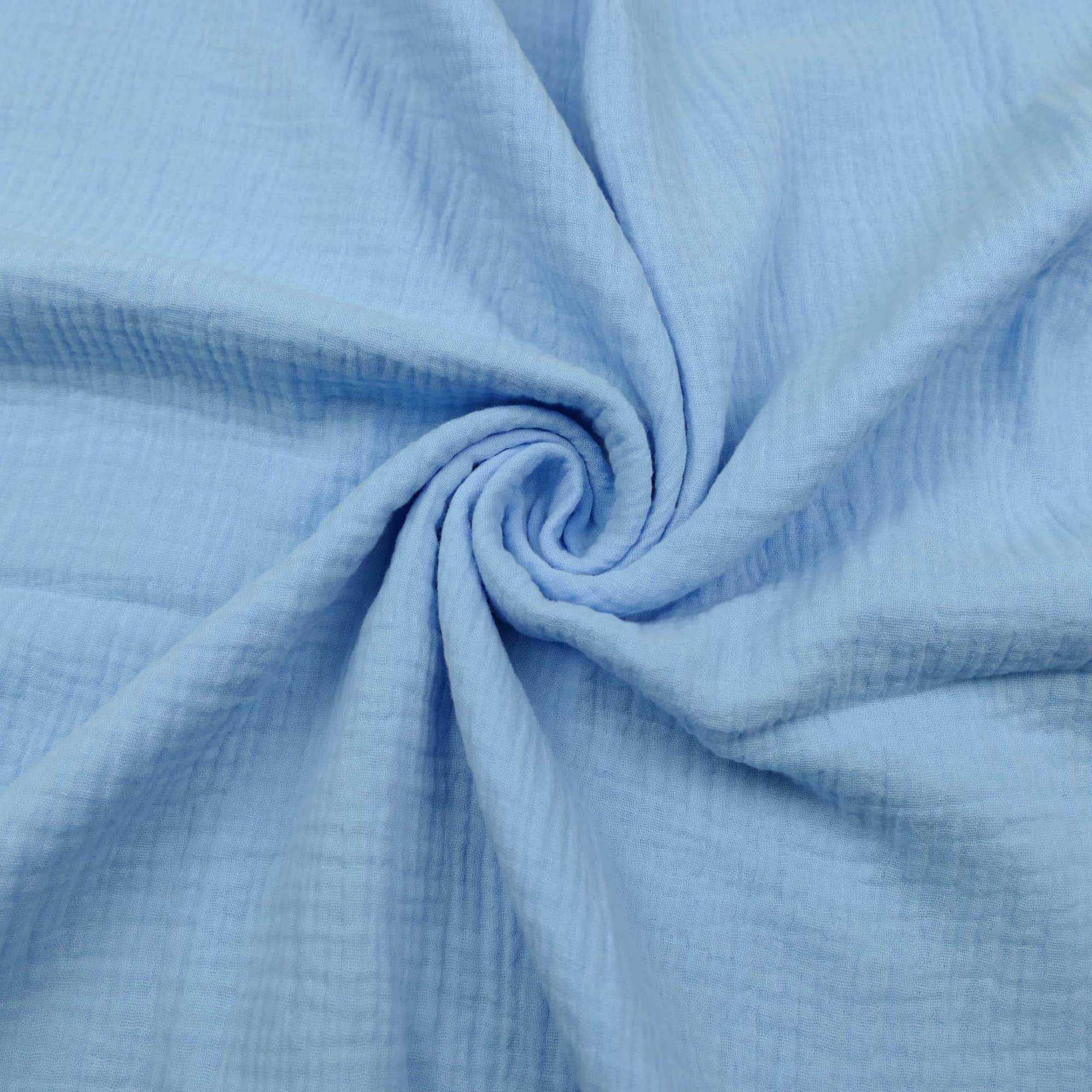 Double Gauze Plain Pure Cotton Gemstone Lullabee Fabrics