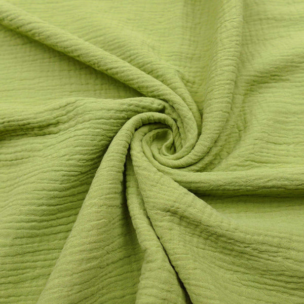 Double Gauze Plain Pure Cotton - Pear Green
