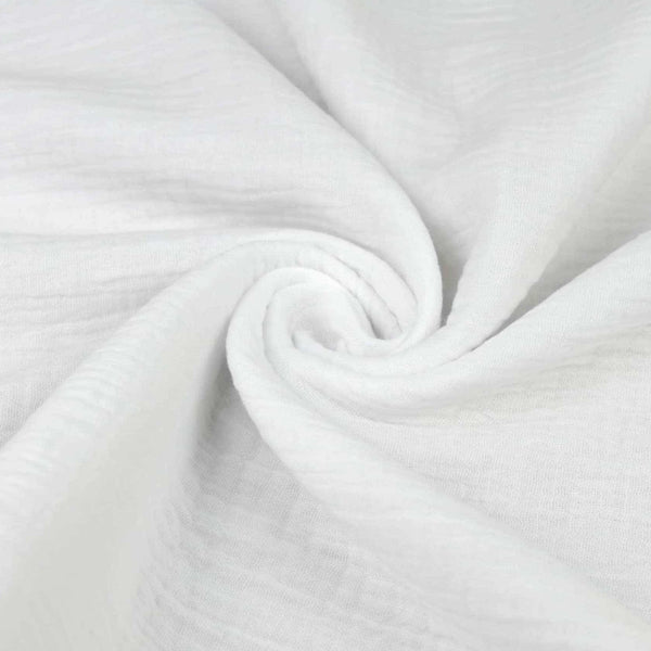 Double Gauze Plain Pure Cotton - White