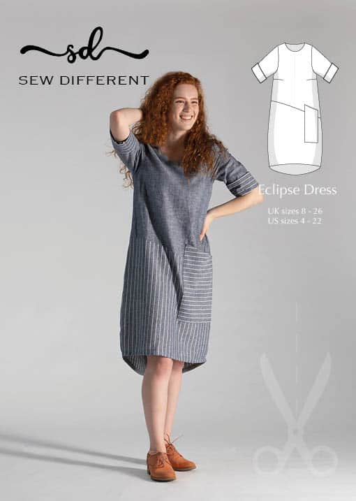 Eclipse Dress Sewing Pattern Sew Different Dress Project Clothing Dressmaking New Fabric By Sew Different