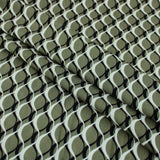 Eden Viscose Challis Khaki Waves Pattern Dressmaking Fabric Rayon Soft Silky Material Women Lawn Abstract Chally Khaki Waves