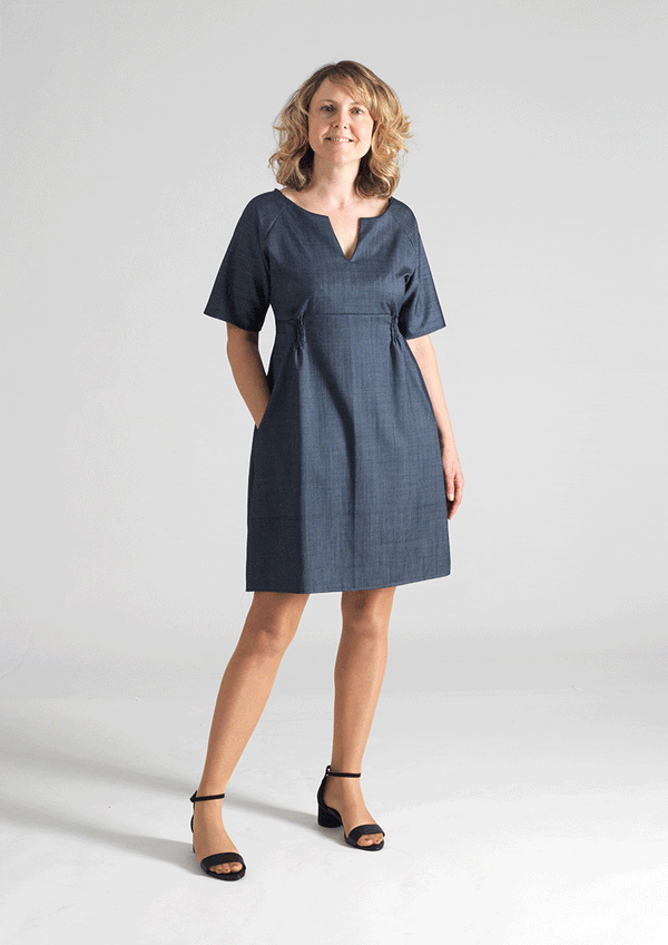 Everyday Chic Dress Fabric Sewing Pattern - By Sew Different