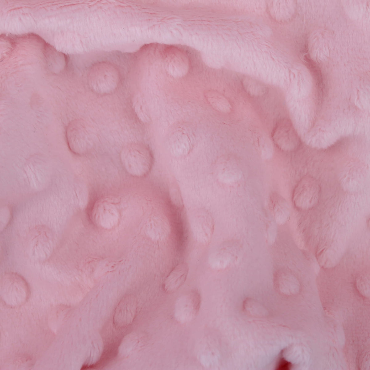 baby soft fleece in dimple dots baby pink