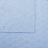 baby soft fleece in large dimple dots Baby Blue