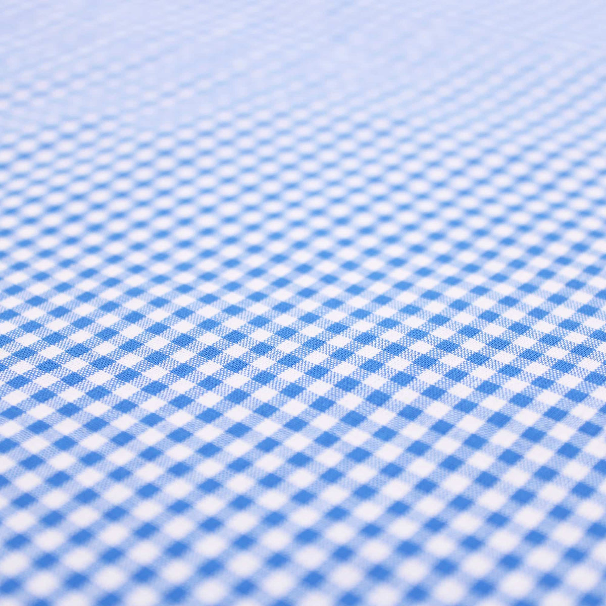 soft lightweight checked gingham pattern cotton fabric Blue