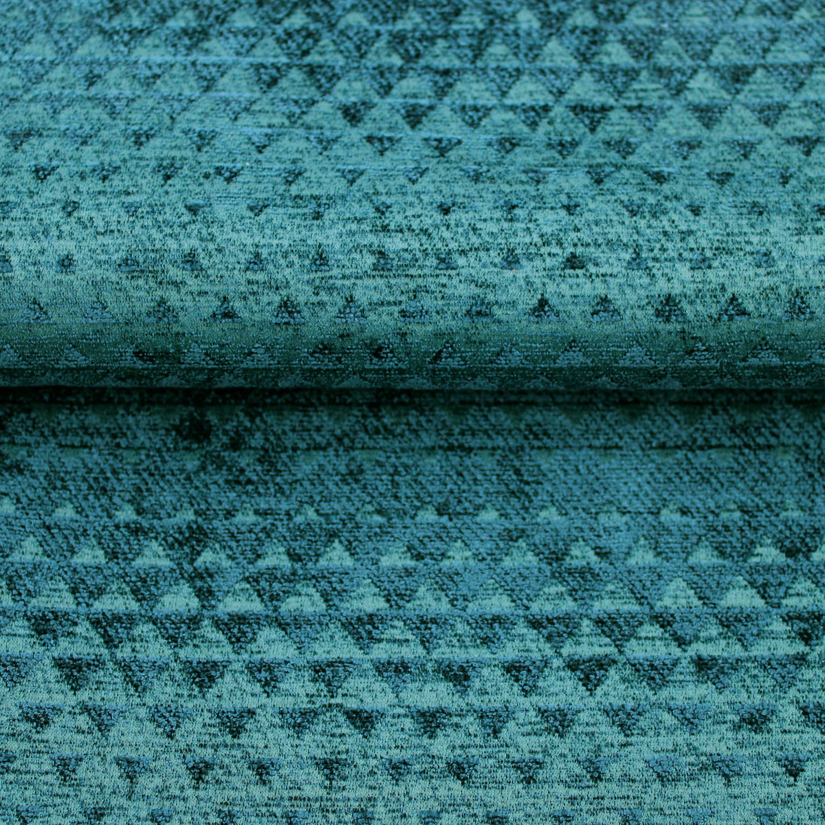 textured chenille upholstery fabric in teal colour Teal